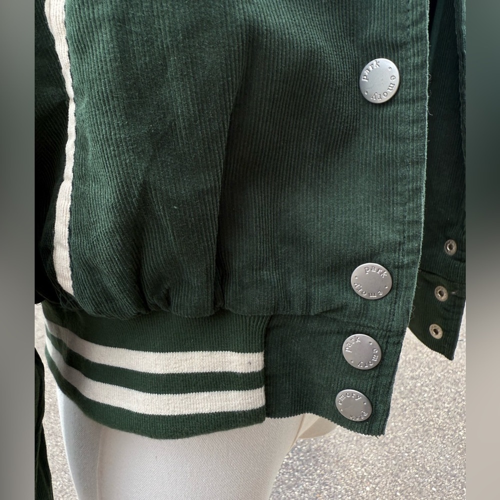 Emory Park Green Corduroy Bomber Jacket - Picture 9 of 10